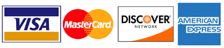We accept any credit card